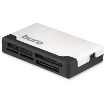 Устройство чтения карт памяти USB2.0 Buro BU-CR-2102 белый -1
