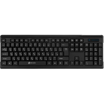 Клавиатура + мышь Oklick 230M клав:черный мышь:черный USB беспроводная -1