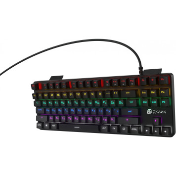 Клавиатура Oklick 969G SHOTGUN механическая черный USB Multimedia for gamer LED -35