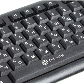 Клавиатура Оклик 180V2 черный USB -11