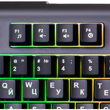 Клавиатура Oklick 717G BLACK DEATH черный/серый USB Multimedia for gamer LED -9