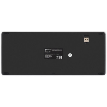 Клавиатура Оклик 835S черный/серый USB беспроводная BT/Radio slim Multimedia (1696467) -3
