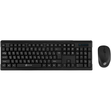Клавиатура + мышь Oklick 230M клав:черный мышь:черный USB беспроводная 