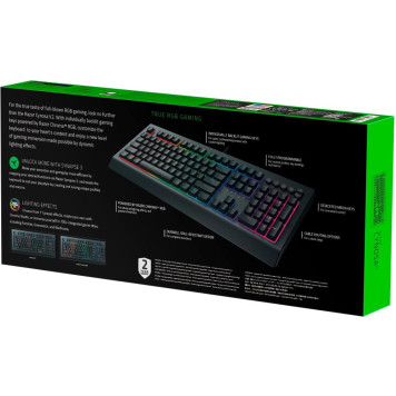 Клавиатура Razer Cynosa V2 черный USB Multimedia for gamer LED -3