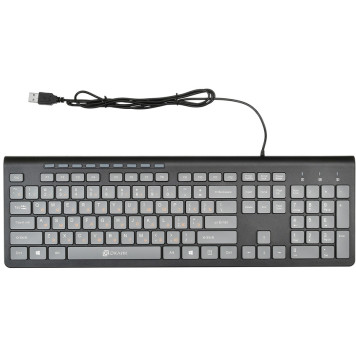 Клавиатура Оклик 480M черный/серый USB slim Multimedia -5