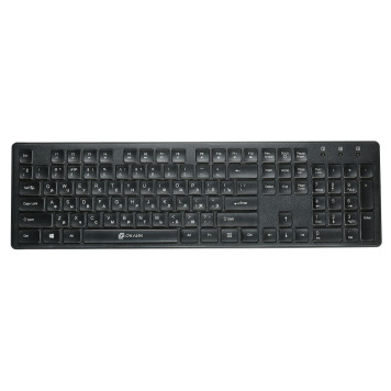 Клавиатура Оклик 510ML черный USB slim Multimedia LED -6