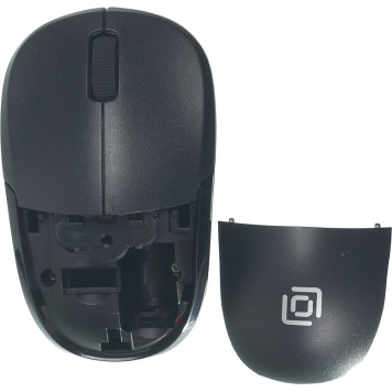 Клавиатура + мышь Оклик 220M клав:черный мышь:черный USB беспроводная slim Multimedia -15