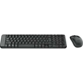 Клавиатура + мышь Logitech MK220 клав:черный мышь:черный USB беспроводная (920-003161) -1