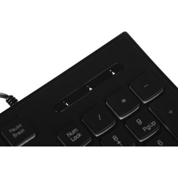Клавиатура Oklick 440ML черный USB slim LED -13