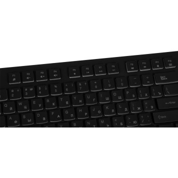 Клавиатура Oklick 440ML черный USB slim LED -7