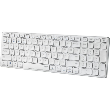 Клавиатура Rapoo E9700M белый USB беспроводная BT/Radio slim Multimedia для ноутбука (14516) -3