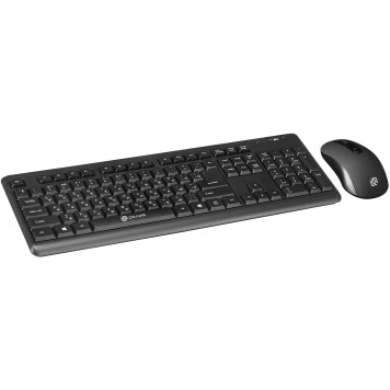 Клавиатура + мышь Oklick 270M клав:черный мышь:черный USB беспроводная -3