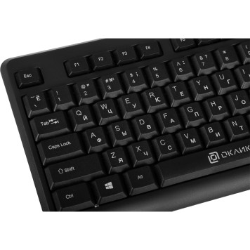 Клавиатура + мышь Oklick 270M клав:черный мышь:черный USB беспроводная -12