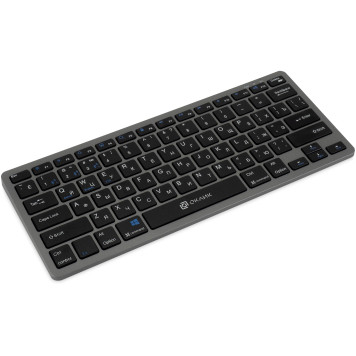 Клавиатура Оклик 835S черный/серый USB беспроводная BT/Radio slim Multimedia (1696467) -4