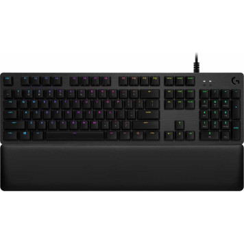 Клавиатура Logitech G513 Tactile (GX Brown switches) механическая черный USB Multimedia for gamer LED (подставка для запястий) 