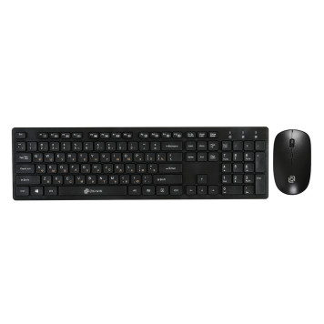 Клавиатура + мышь Оклик 240M клав:черный мышь:черный USB беспроводная slim Multimedia -8
