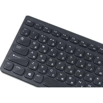 Клавиатура + мышь Оклик 220M клав:черный мышь:черный USB беспроводная slim Multimedia -6