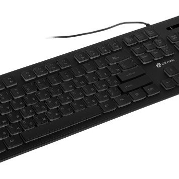 Клавиатура Oklick 440ML черный USB slim LED -9