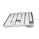 Клавиатура Hama Rossano белый/серебристый USB slim 
