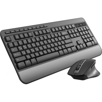 Клавиатура + мышь Оклик S290W клав:черный мышь:черный USB беспроводная Multimedia (351701) -3