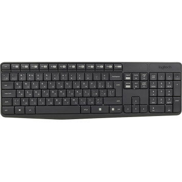 Клавиатура + мышь Logitech MK235 клав:серый мышь:серый USB беспроводная Multimedia (920-007931) -1