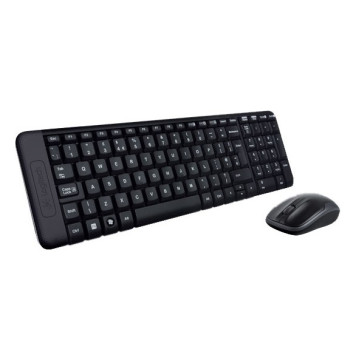 Клавиатура + мышь Logitech MK220 клав:черный мышь:черный USB беспроводная -2