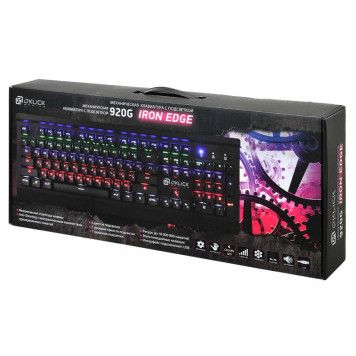 Клавиатура Оклик 920G IRON EDGE механическая черный USB for gamer LED -7