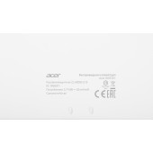 Клавиатура Acer OKR301 белый/серебристый USB беспроводная BT/Radio slim Multimedia (ZL.KBDEE.015)