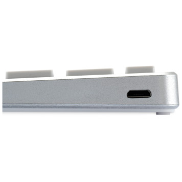 Клавиатура Оклик 855S серебристый USB беспроводная slim Multimedia (1696464) -9