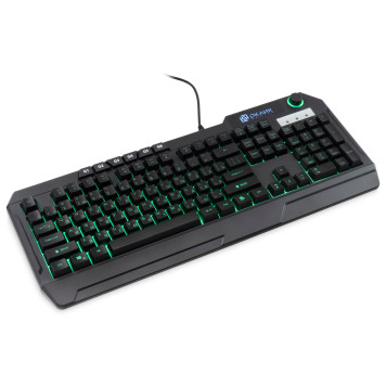 Клавиатура Оклик 715G черный USB Multimedia for gamer LED (1680657) -7