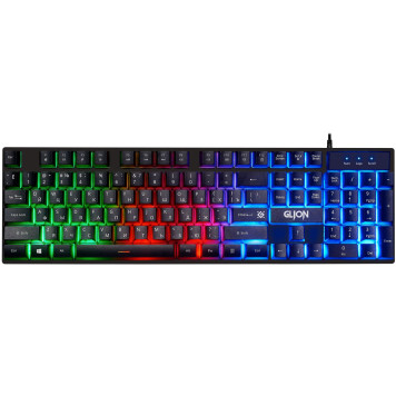Клавиатура + мышь Defender Glion клав:черный мышь:черный/красный USB LED (45123) -1