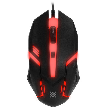 Клавиатура + мышь Defender Glion клав:черный мышь:черный/красный USB LED (45123) -2