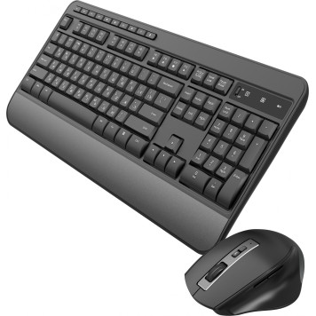 Клавиатура + мышь Оклик S290W клав:черный мышь:черный USB беспроводная Multimedia (351701) -1