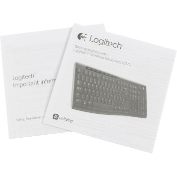 Клавиатура Logitech K270 черный/белый USB беспроводная Multimedia (920-003058) -7