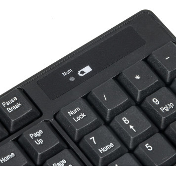 Клавиатура + мышь Оклик 210M клав:черный мышь:черный USB беспроводная -5