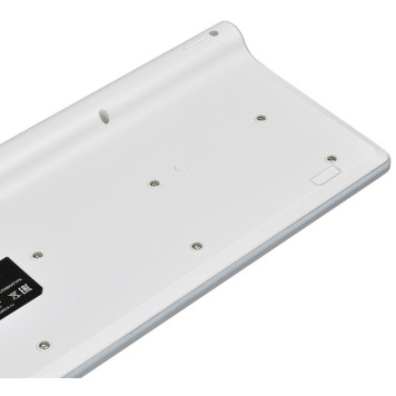Клавиатура Oklick 490ML белый USB slim Multimedia LED -7