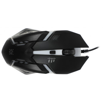 Клавиатура + мышь Defender Glion клав:черный мышь:черный/красный USB LED (45123) -5