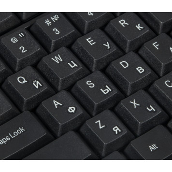 Клавиатура + мышь Оклик 210M клав:черный мышь:черный USB беспроводная -6