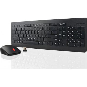 Клавиатура + мышь Lenovo Combo 4X30M39487 клав:черный мышь:черный USB беспроводная -1
