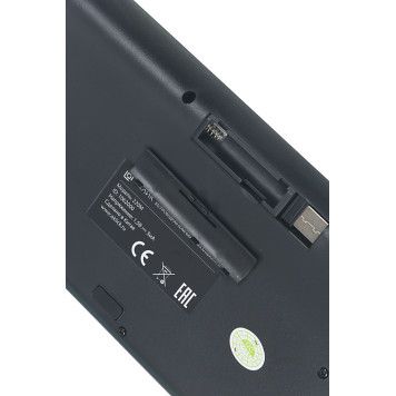 Клавиатура + мышь Оклик 220M клав:черный мышь:черный USB беспроводная slim Multimedia -9