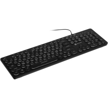 Клавиатура Oklick 420MRL черный USB slim Multimedia LED -6