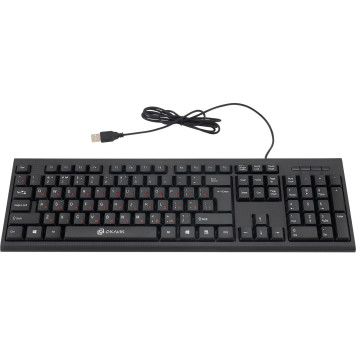 Клавиатура + мышь Oklick 630M клав:черный мышь:черный USB -3