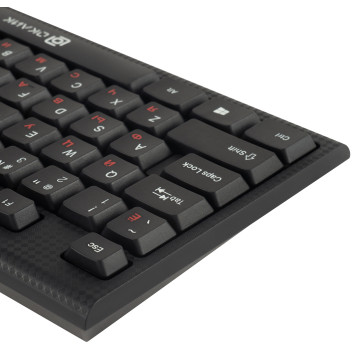Клавиатура + мышь Oklick 630M клав:черный мышь:черный USB -6