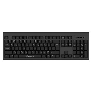Клавиатура + мышь Оклик 600M клав:черный мышь:черный USB 