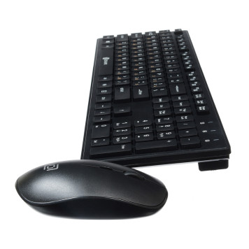 Клавиатура + мышь Оклик 240M клав:черный мышь:черный USB беспроводная slim Multimedia -6