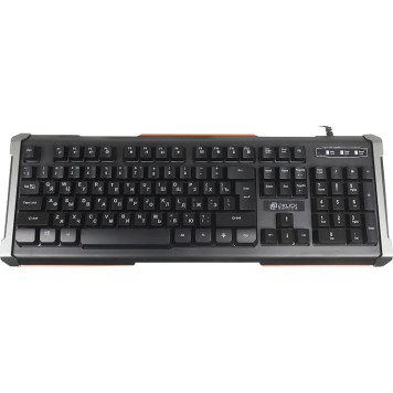 Клавиатура Oklick 717G BLACK DEATH черный/серый USB Multimedia for gamer LED -4