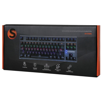 Клавиатура SunWind SW-K900G механическая черный USB Multimedia for gamer LED -10