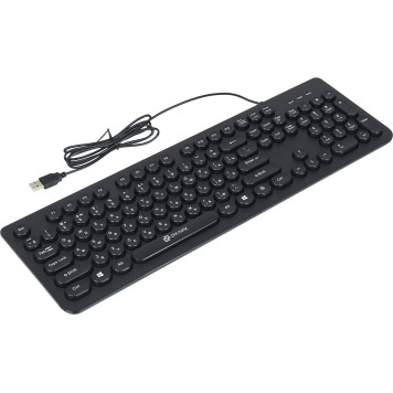 Клавиатура Oklick 400MR черный USB slim -5