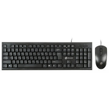 Клавиатура + мышь Oklick 640M клав:черный мышь:черный USB -7