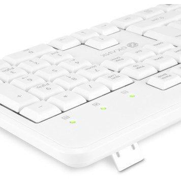 Клавиатура + мышь Оклик S650 клав:белый мышь:белый USB (1875257) -14
